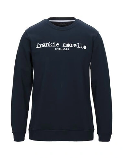 Shop Frankie Morello Sweatshirts In Dark Blue