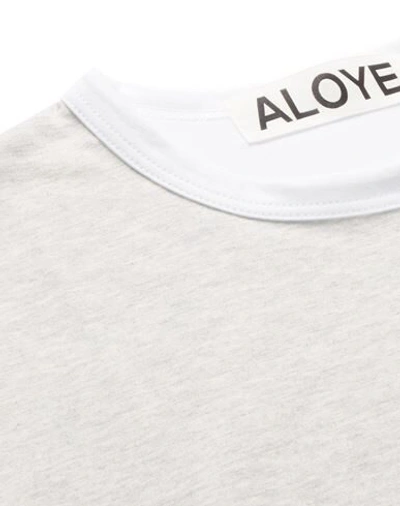 Shop Aloye T-shirt In Light Grey