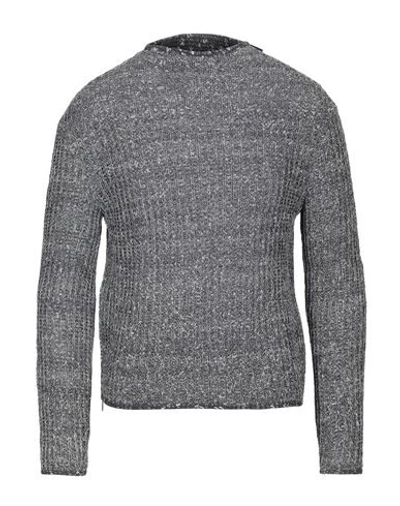 Shop Emporio Armani Sweaters In Steel Grey