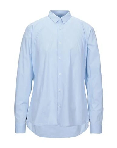 Shop Zegna Solid Color Shirt In Sky Blue
