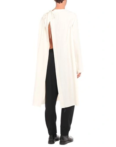 Shop Raf Simons Overcoats In Ivory