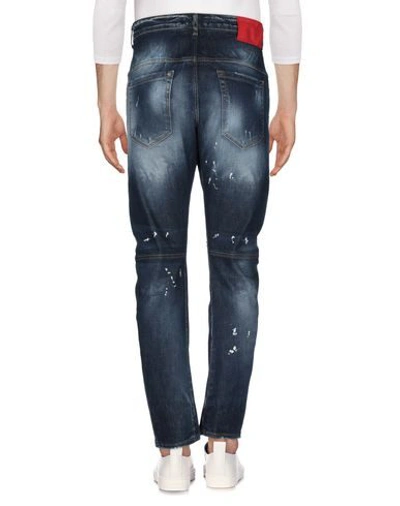 Shop Frankie Morello Man Jeans Blue Size 30 Cotton, Elastane