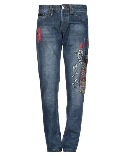 Shop Philipp Plein Jeans In Blue