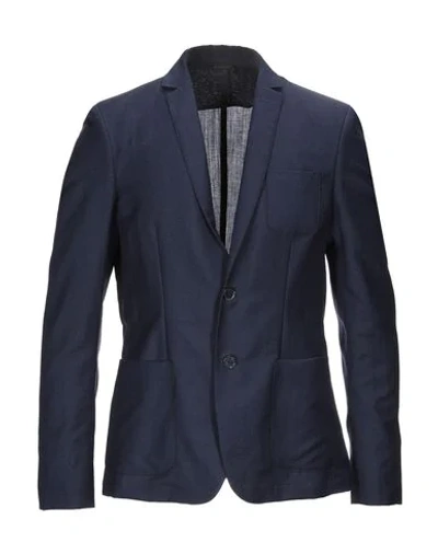 Shop Patrizia Pepe Suit Jackets In Dark Blue