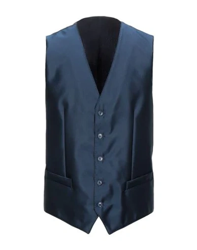Shop Alessandro Dell'acqua Vests In Dark Blue