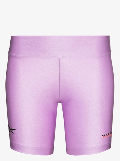 Shop Misbhv X Reebok Cycling Shorts In Purple