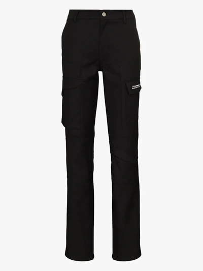 Shop Misbhv Tapered Utility Cargo Trousers In Black