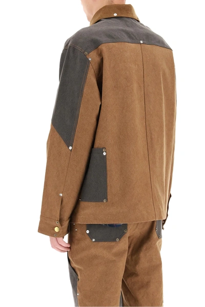 Shop Phipps Workwear Jacket In Brown,grey