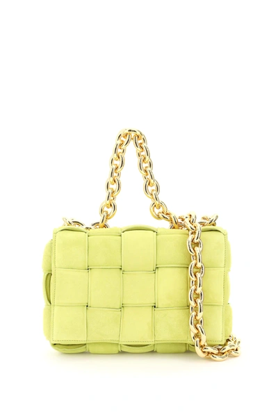 Shop Bottega Veneta The Chain Cassette Bag In Green,yellow