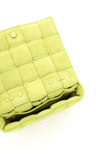 Shop Bottega Veneta The Chain Cassette Bag In Green,yellow