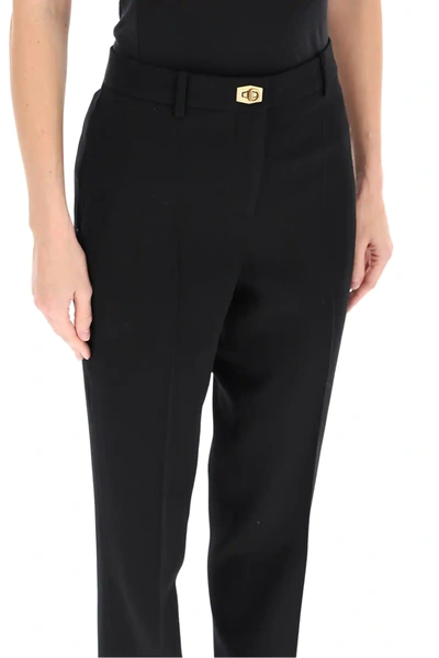 Shop Givenchy Black Wool Trousers