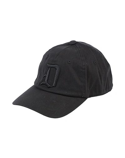 Shop Dondup Hats In Black