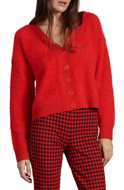 Shop Sanctuary Supersoft Crop Cardigan In Punk Red