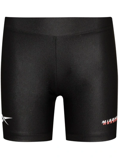 Shop Misbhv X Reebok Logo Detail Cycling Shorts In Black