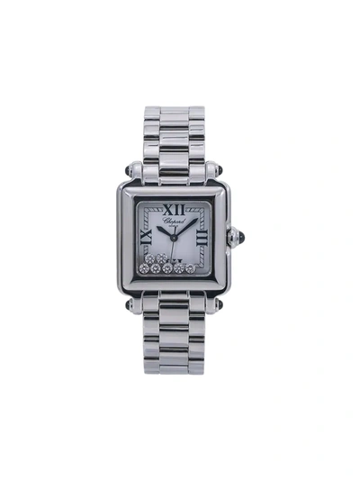 Pre-owned Chopard  Happy Sport 27mm In White