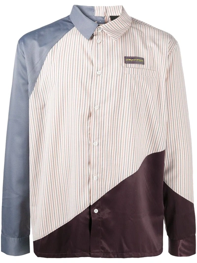 Shop Daily Paper Colour-block Button-up Shirt In Neutrals