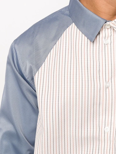 Shop Daily Paper Colour-block Button-up Shirt In Neutrals