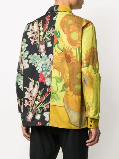 Shop Daily Paper Floral-print Button-up Shirt In Yellow