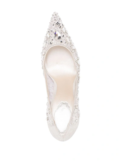 RENÉ CAOVILLA CRYSTAL EMBELLISHED STILETTO PUMPS 