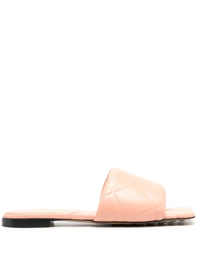 Shop Bottega Veneta Bv Lido Flat Sandals In Pink