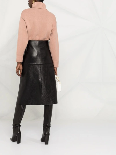 Valentino Roll Neck Jumper In Pink