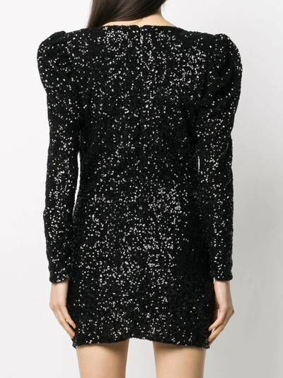 Shop Amen Sequin Cocktail Dress In Black