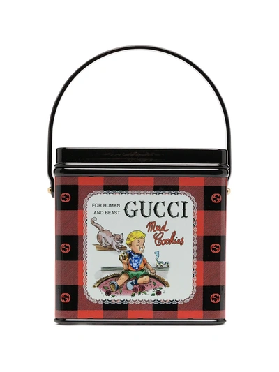 Shop Gucci Mad Cookies Tote Bag In Red
