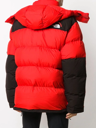 Shop The North Face Two-tone Padded Coat In Red