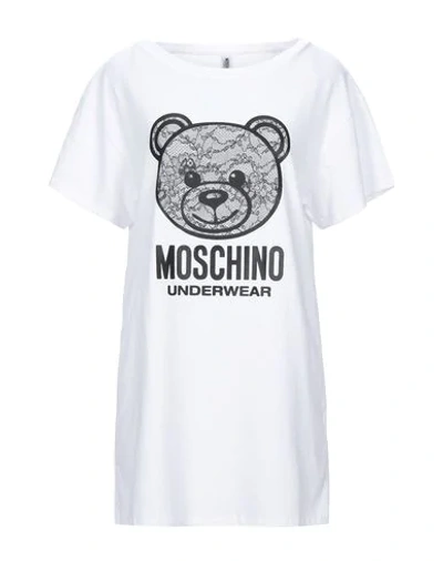 Shop Moschino Nightgowns In White