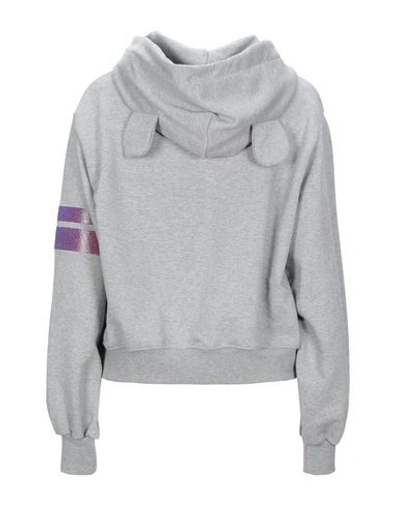 Shop Gcds Woman Sweatshirt Light Grey Size Xl Cotton