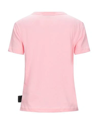Shop Versace Jeans Couture T-shirts In Pink