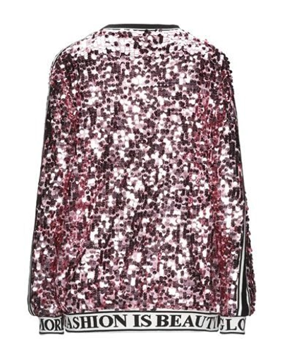 Shop Dolce & Gabbana Woman Sweatshirt Pink Size 4 Polyester, Silk, Elastane