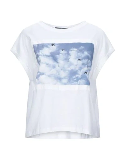Shop High By Claire Campbell T-shirts In White