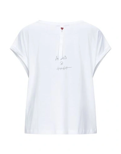Shop High By Claire Campbell T-shirts In White