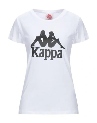 Shop Kappa Woman T-shirt White Size M Cotton