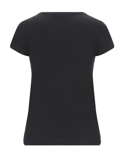 Shop Kappa Woman T-shirt Black Size Xs Cotton