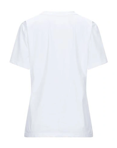 Shop Alberta Ferretti Woman T-shirt White Size L Organic Cotton