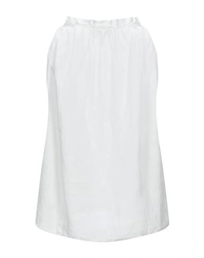 Shop Crossley Woman Top White Size Xs Linen