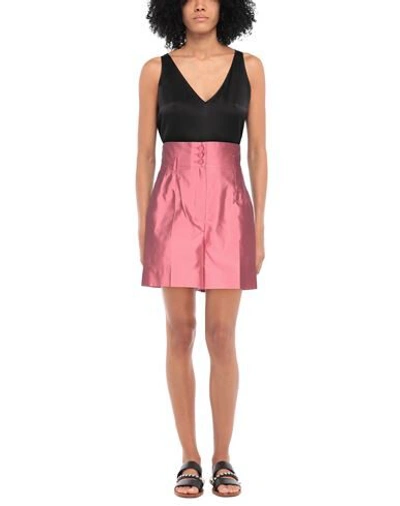 Shop Dolce & Gabbana Woman Shorts & Bermuda Shorts Pink Size 10 Silk