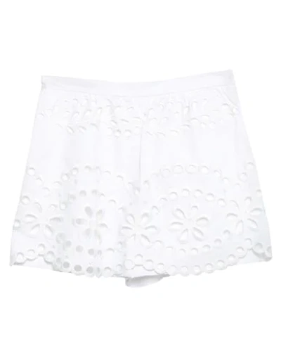 Shop Red Valentino Woman Shorts & Bermuda Shorts White Size 2 Cotton