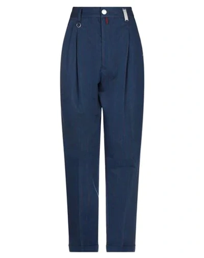 Shop High By Claire Campbell High Woman Pants Blue Size 12 Cotton, Elastane