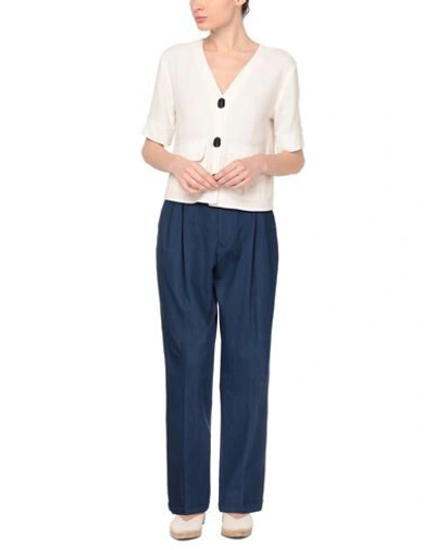 Shop High By Claire Campbell High Woman Pants Blue Size 12 Cotton, Elastane