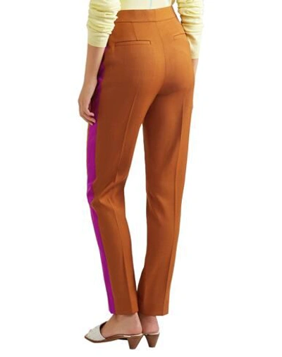 Shop Roksanda Woman Pants Brown Size 12 Viscose, Virgin Wool, Elastane