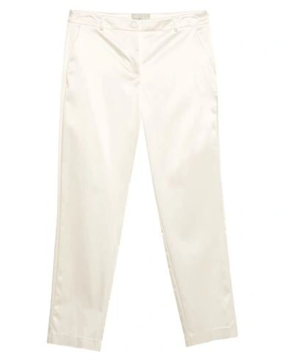 Shop Be Blumarine Woman Pants White Size 10 Acetate, Polyamide, Elastane