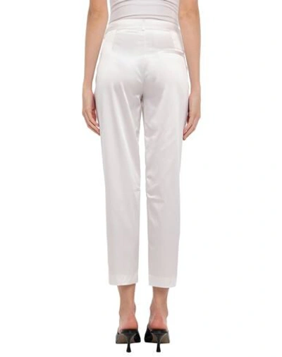 Shop Be Blumarine Woman Pants White Size 10 Acetate, Polyamide, Elastane