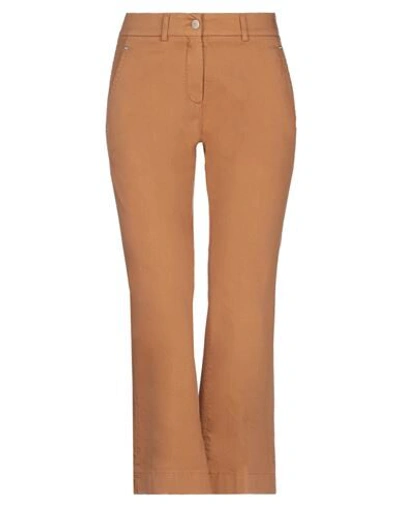 Shop Slowear Incotex Woman Jeans Apricot Size 2 Cotton, Elastane In Orange