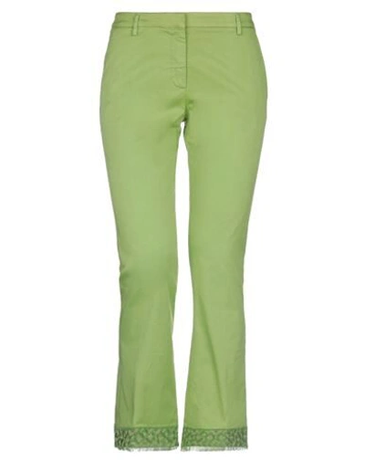 Shop True Royal Woman Pants Light Green Size 6 Cotton, Elastane