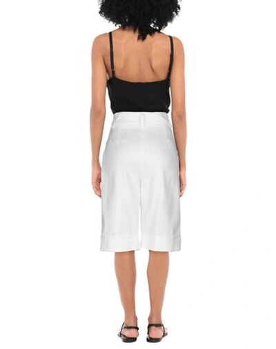 True Royal Woman Shorts & Bermuda Shorts White Size 8 Linen, Cotton, Polyamide, Elastane In White