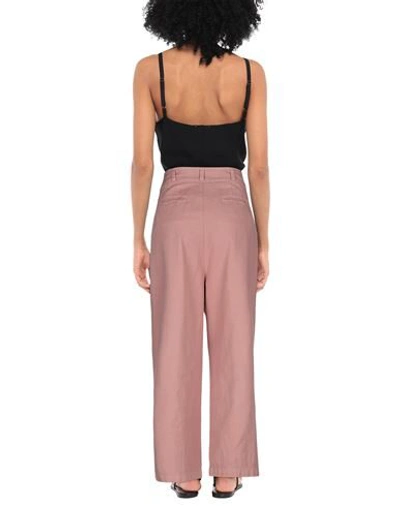 Shop Alessia Santi Woman Pants Pastel Pink Size 8 Linen, Cotton, Elastane