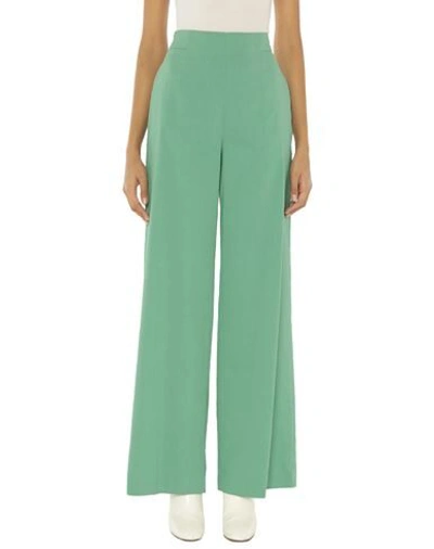 Shop Pinko Woman Pants Light Green Size 8 Linen, Viscose, Elastane